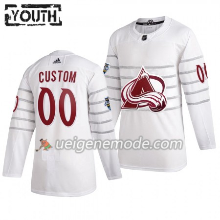 Kinder Colorado Avalanche Trikot Custom Weiß Adidas 2020 NHL All-Star Authentic